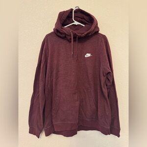 Maroon Nike cowl neck hoodie size 1x